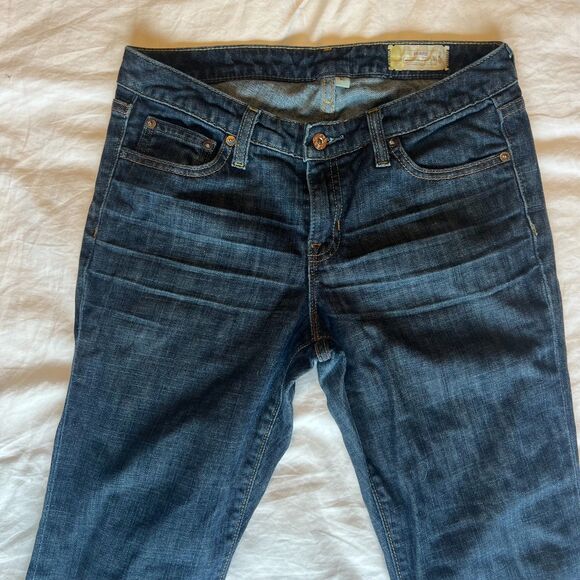 GAP Flare Jeans Women’s size 8C Curvy Stretch Dark Wash Vintage Y2K Mid-Rise - Picture 4 of 12